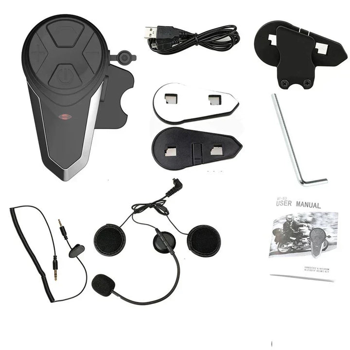 Kalsten | Motorcycle Helmet Bluetooth Intercom with FM & 1000m Range – RoadLink S3