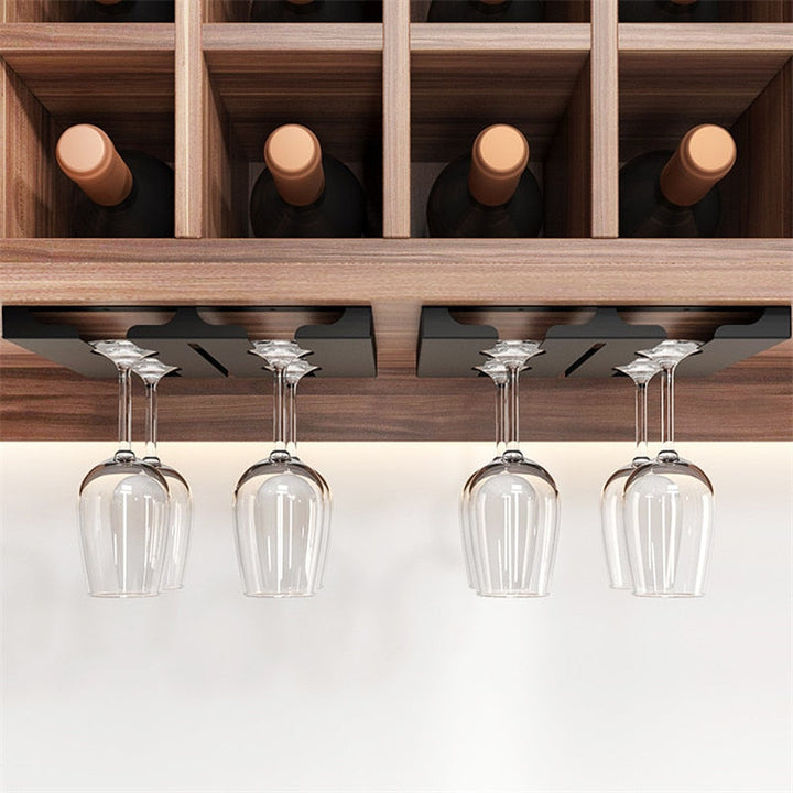 Kalsten | Under Cabinet Glass Organizer Rack