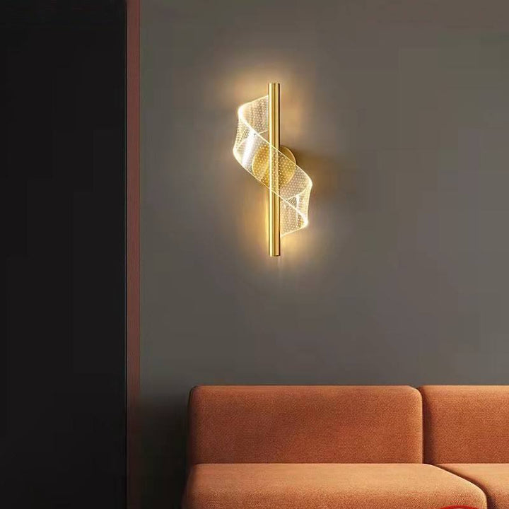 Luxury Glass Wall Lamp with Candle Holder | Kalsten