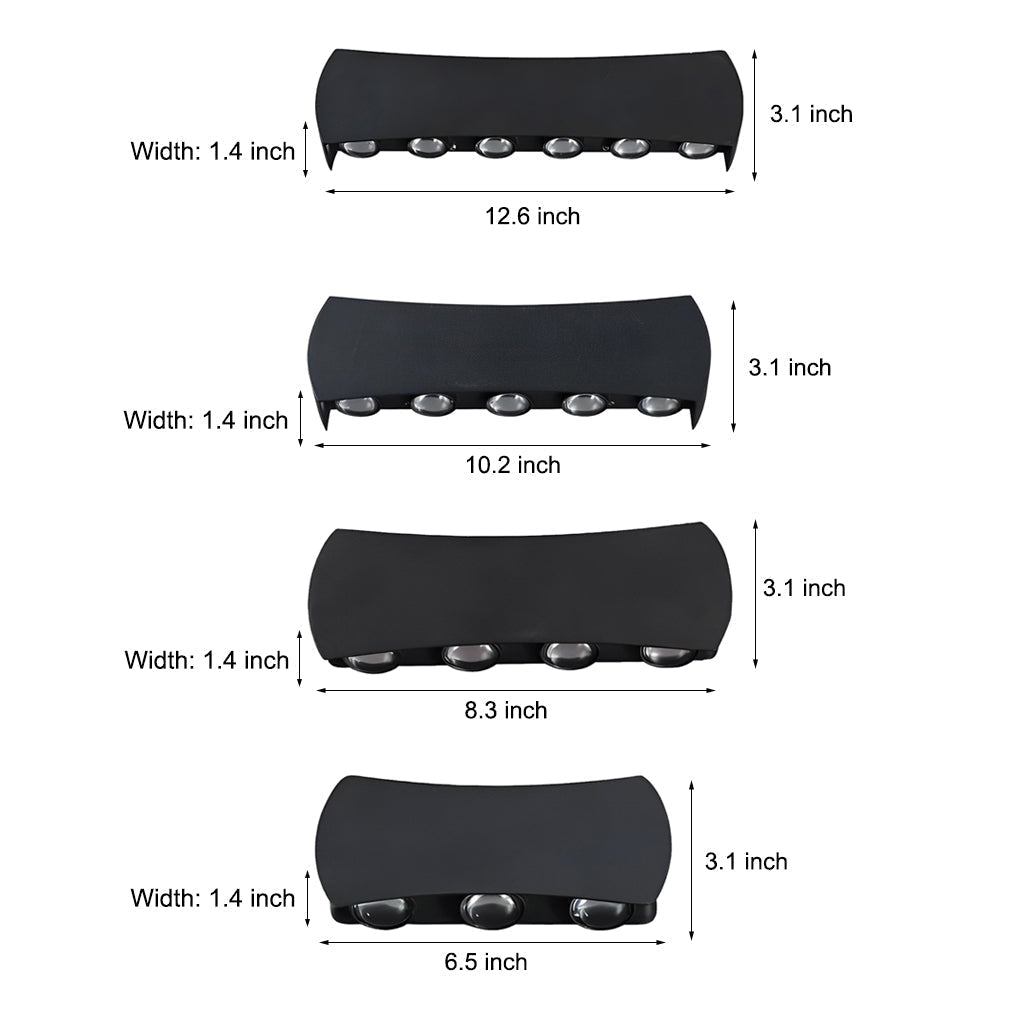 Outdoor Up Down Light LED Waterproof Exterior Aluminum Wall Lights | Kalsten
