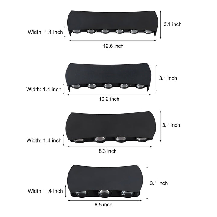 Outdoor Up Down Light LED Waterproof Exterior Aluminum Wall Lights | Kalsten