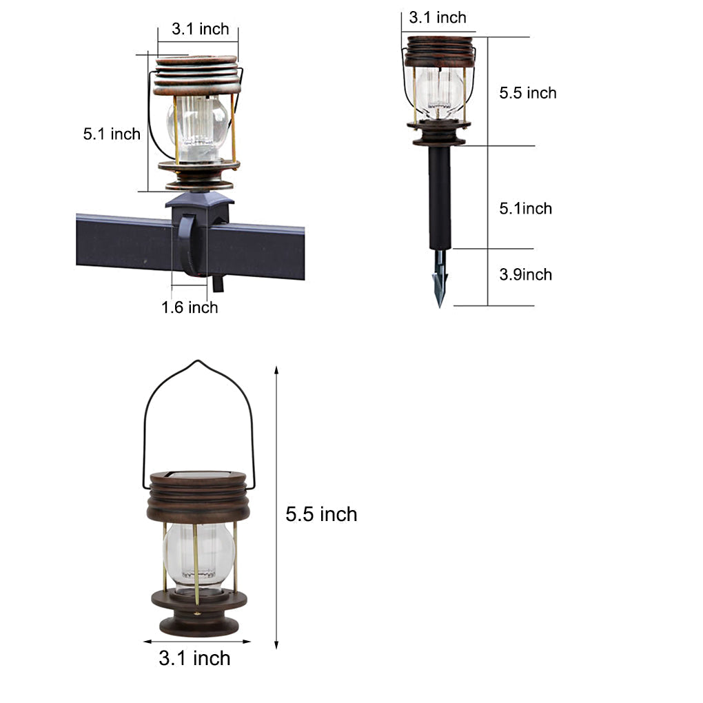 Retro Portable Waterproof Intelligent Led Solar Powered Outdoor Lights | Kalsten