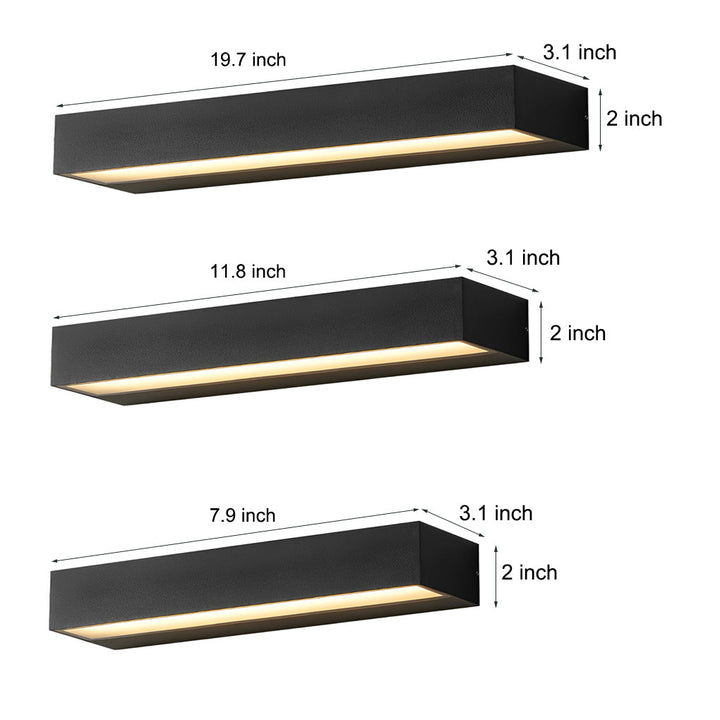 Modern Black Waterproof Outdoor Wall Lamp Kalsten