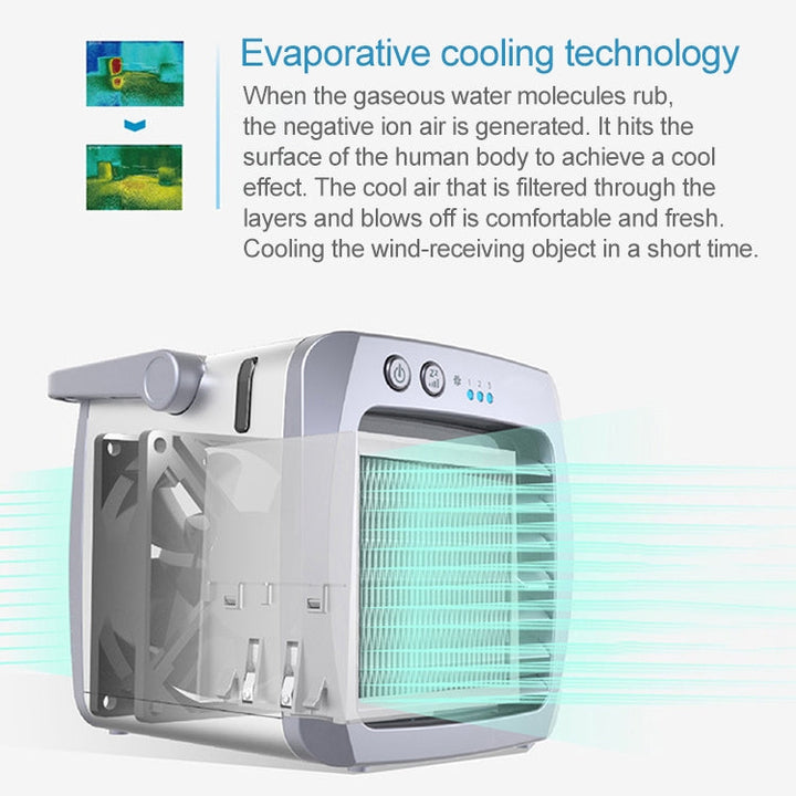 Mini Portable Household USB Refrigeration Air Conditioning Fan Air Cooler | Kalsten