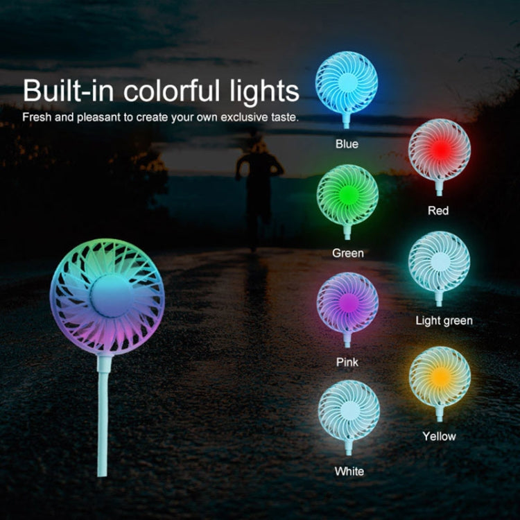 Creative Mini Hanging Neck Type Fan Outdoor LED Fan (Blue) | Kalsten