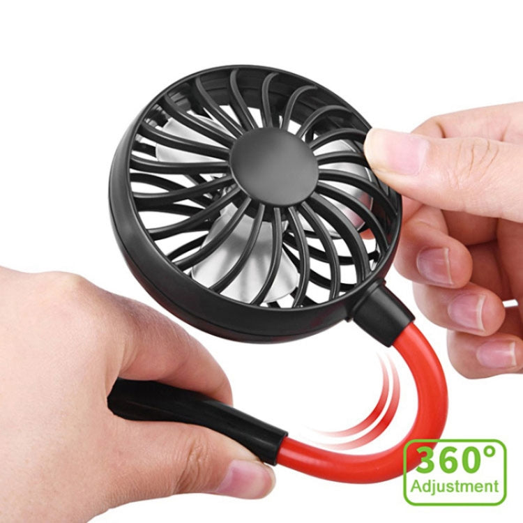 Creative Mini Hanging Neck Type Fan Outdoor LED Fan (Blue) | Kalsten