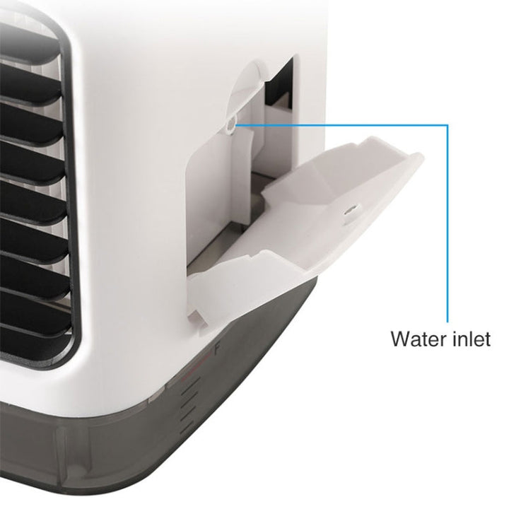 Mini Desktop Cooling Fan Humidifier Air Conditioning Fan Moisturizing Spray Fan(White) | Kalsten