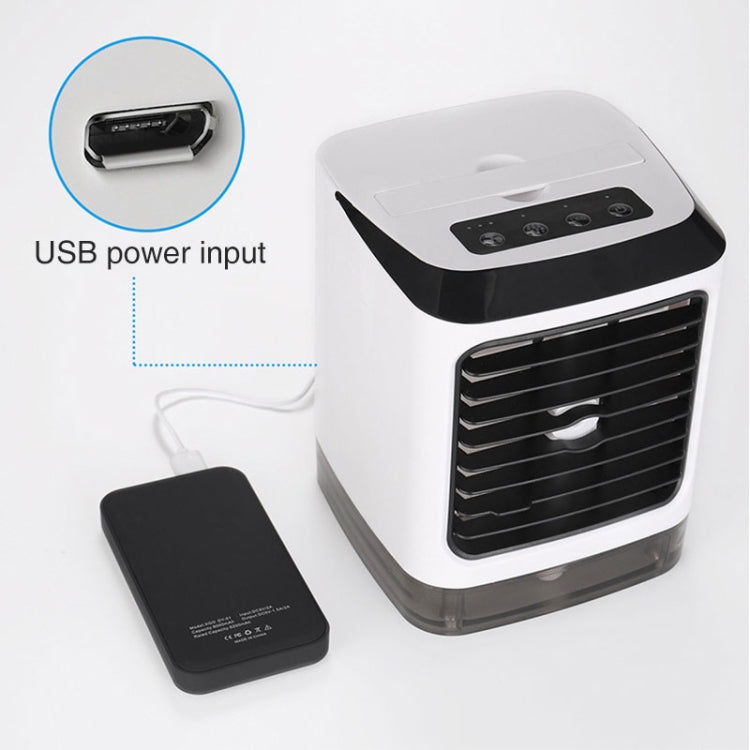 Mini Desktop Cooling Fan Humidifier Air Conditioning Fan Moisturizing Spray Fan(White) | Kalsten