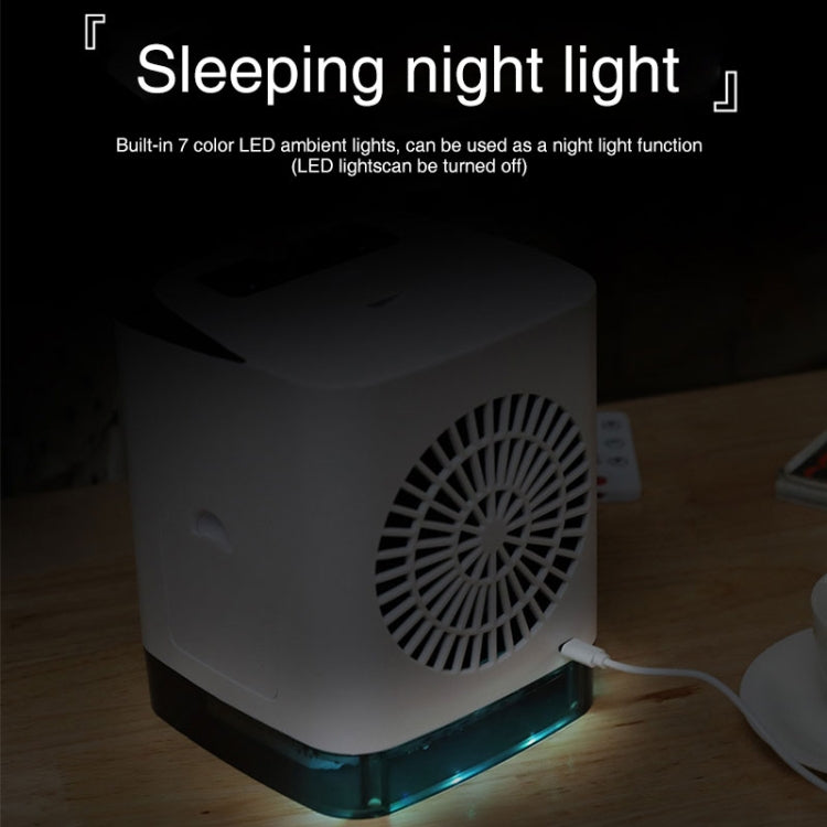 Mini Desktop Cooling Fan Humidifier Air Conditioning Fan Moisturizing Spray Fan(White) | Kalsten
