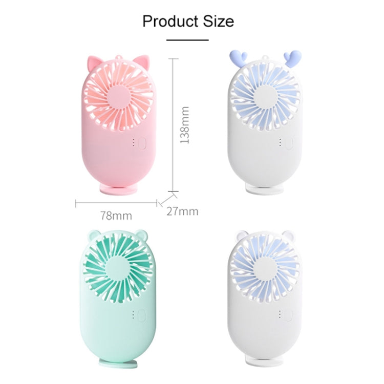 Portable Mini USB Charging Pocket Fan with 3 Speed Control (White) | Kalsten