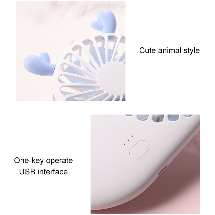 Portable Mini USB Charging Pocket Fan with 3 Speed Control (White) | Kalsten