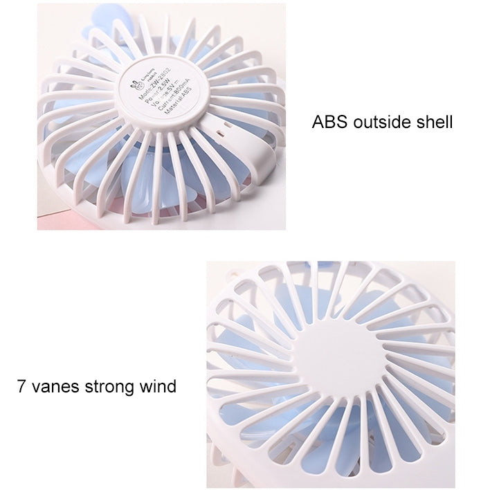 Portable Mini USB Charging Pocket Fan with 3 Speed Control (White) | Kalsten