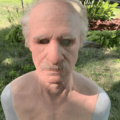 Realistic Old Man Mask – Halloween and Cosplay Latex Mask with movable mouth | Karnz