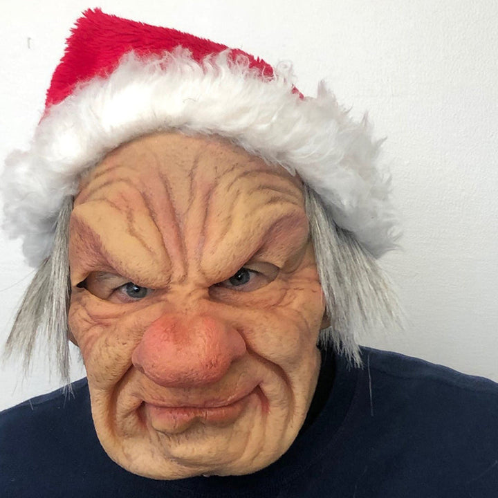 Realistic Old Man Mask – Halloween and Cosplay Latex Mask with Movable Mouth | Kalsten