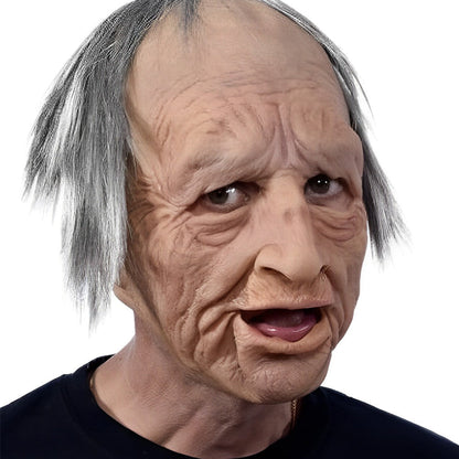 Realistic Old Man Mask – Halloween and Cosplay Latex Mask with movable mouth | Karnz