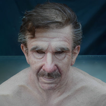 Realistic Old Man Mask – Halloween and Cosplay Latex Mask with movable mouth | Karnz