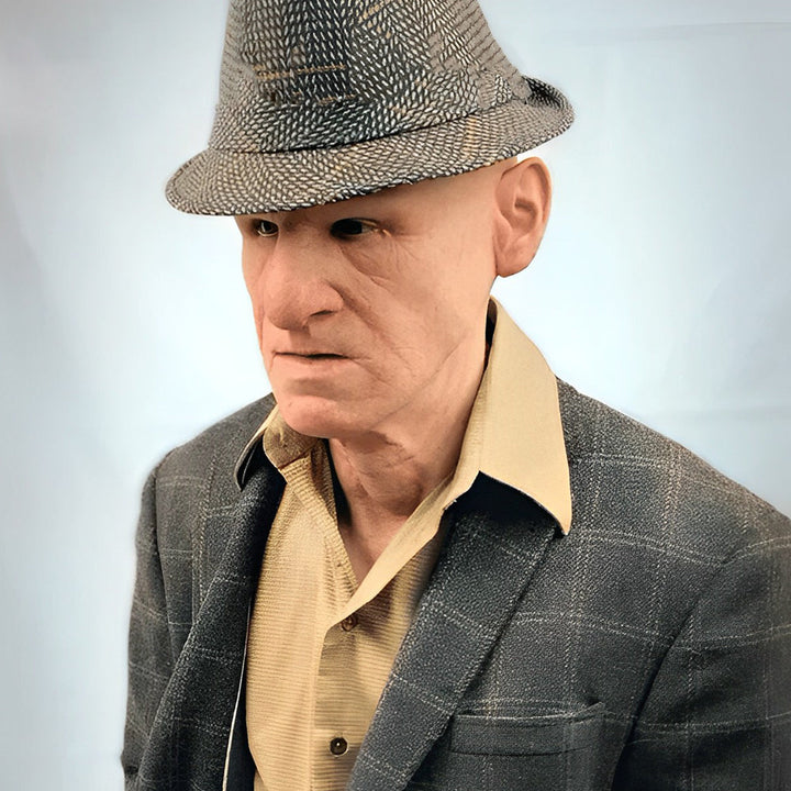 Realistic Old Man Mask – Halloween and Cosplay Latex Mask with Movable Mouth | Kalsten