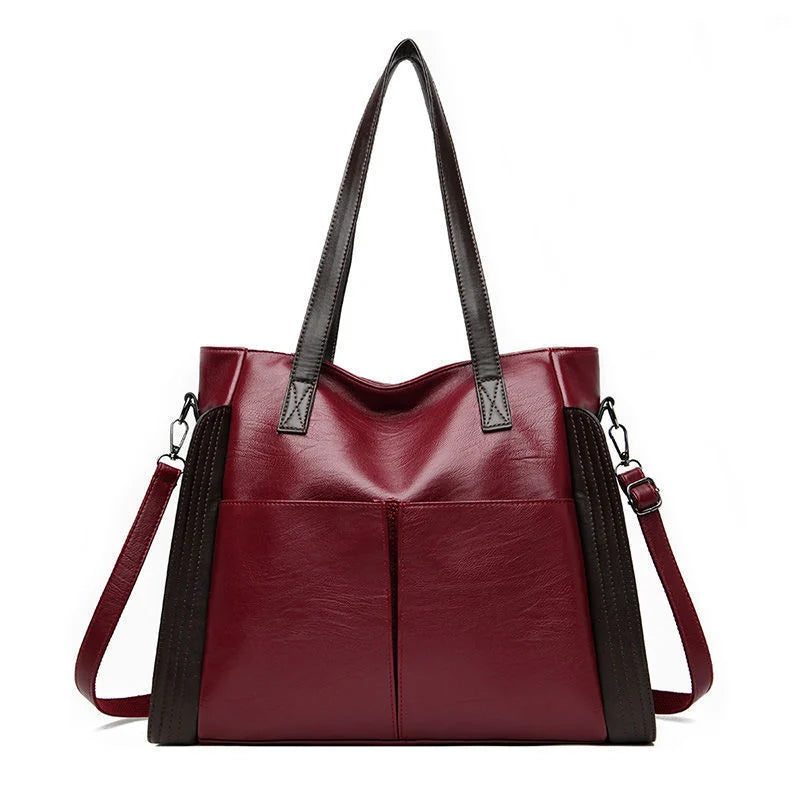 Women's tote bag made of soft leather with large capacity | Kalsten
