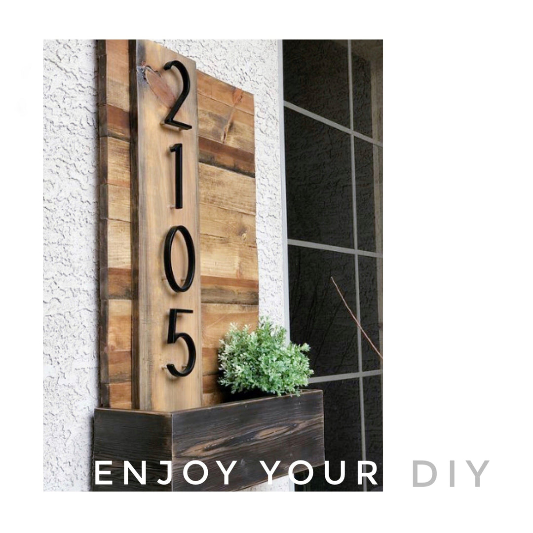 Kalsten | Large modern metal house number address accessory