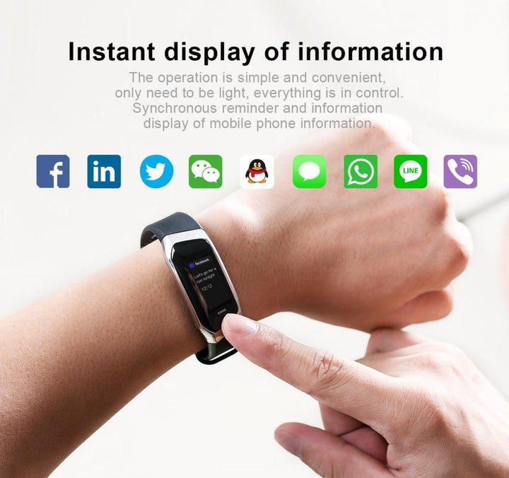 Kalsten | Fitband Smart Watch Waterproof Blood Pressure Oxygen Heart Rate Monitor Sport Bracelet