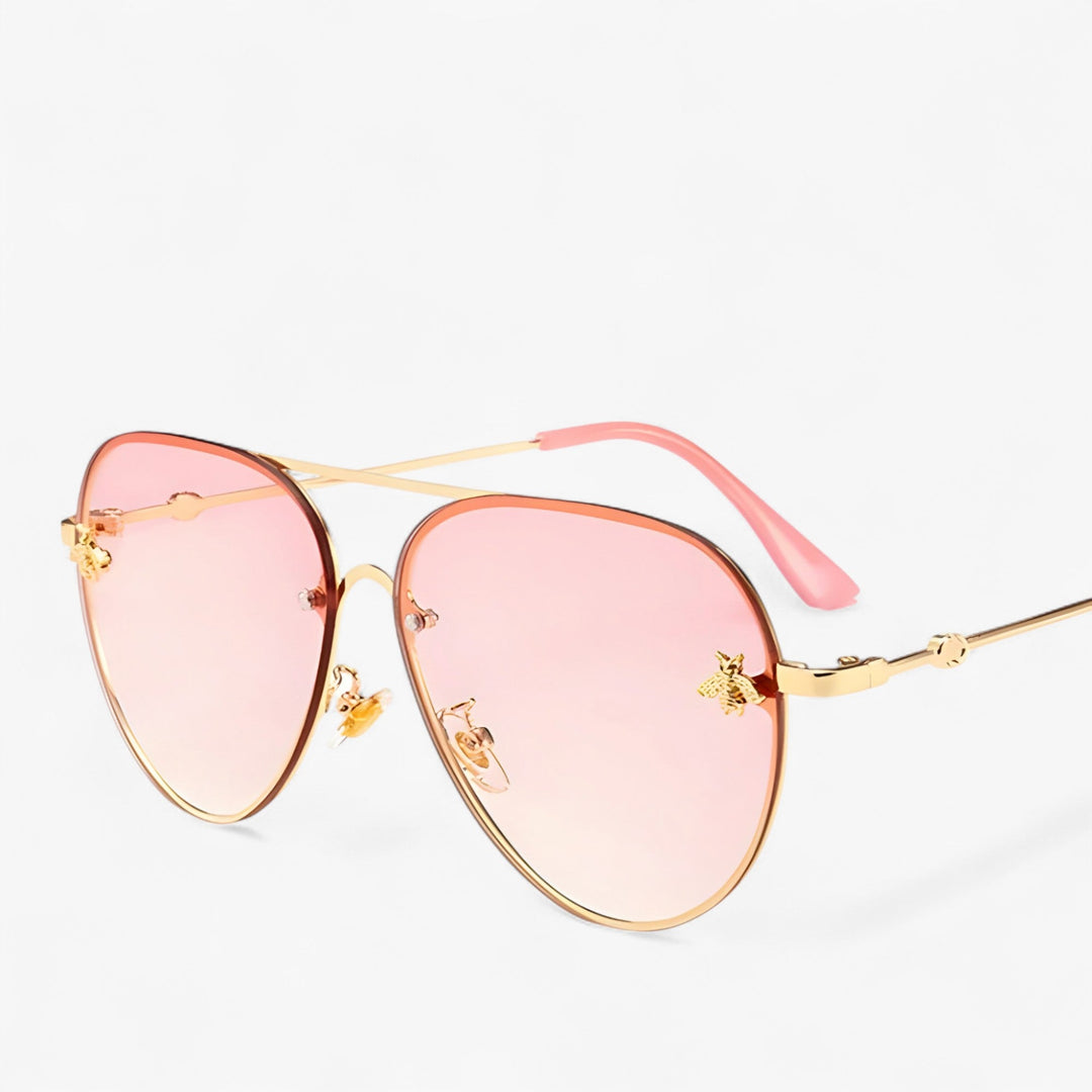 Vintage Pilot Sunglasses with Bee Detail – Halcyon | Kalsten