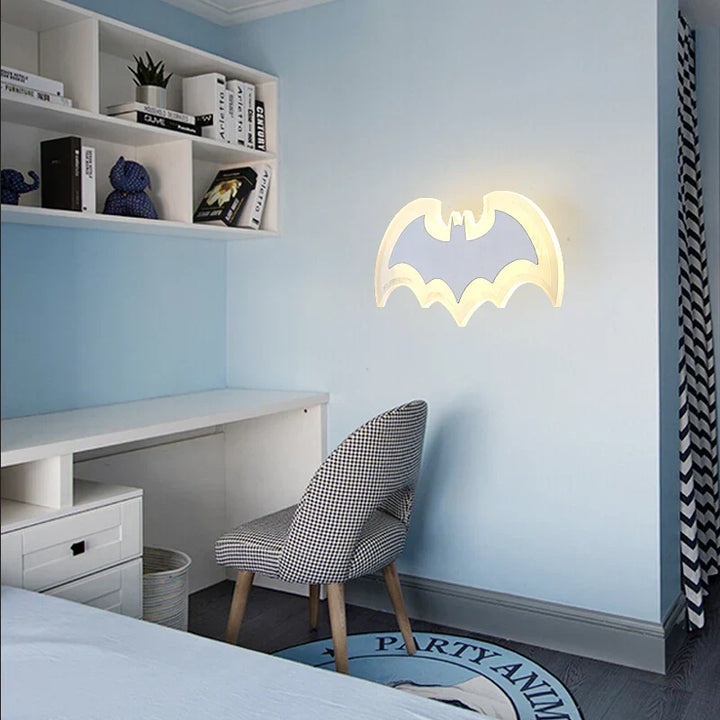 Creative Bat Acrylic Wall Lamp for Children's Room | Kalsten