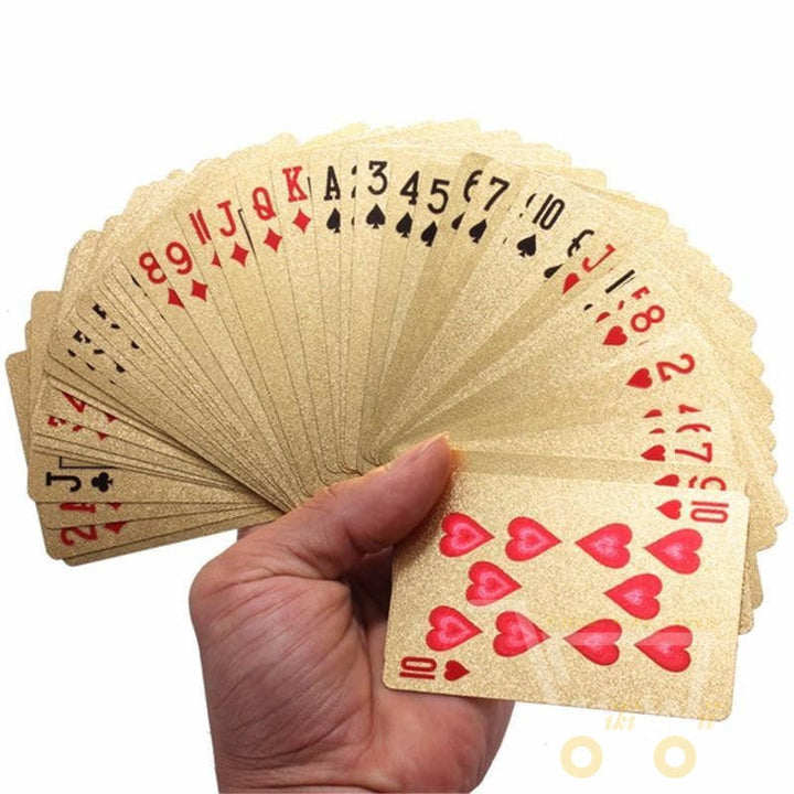 Kalsten | 24K Gold Plated Playing Card with Wood - Style Box