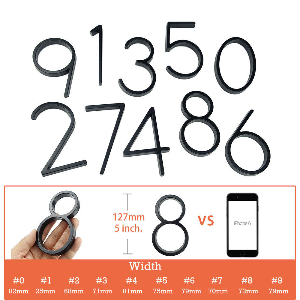 Kalsten | Large modern metal house number address accessory