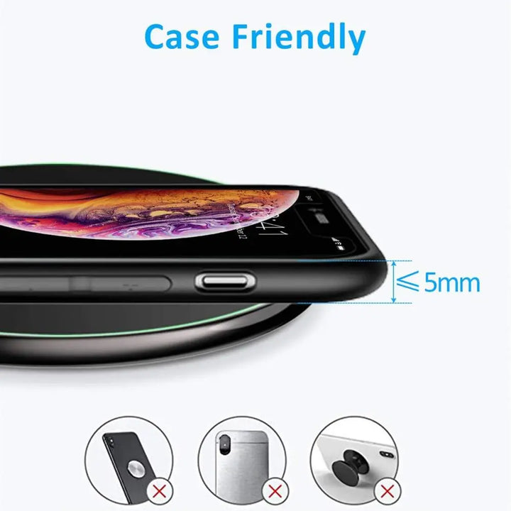 Kalsten | 30W Fast Wireless Charging Pad | Premium USB C Charging Cable MagSafe Charger for Apple iPhone, Samsung & Android - Fast Wireless Charging Pad