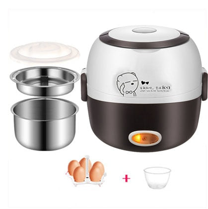 Kalsten | SteamMate Electric Lunch Box – Cooking, Steaming & Keeping Warm – 1L – 200W