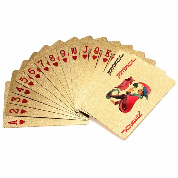 Kalsten | 24K Gold Plated Playing Card with Wood - Style Box