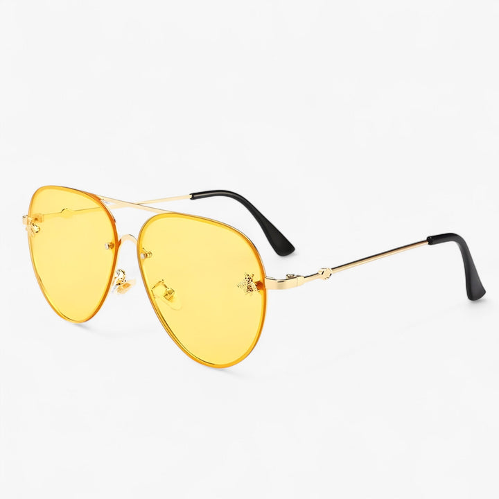 Vintage Pilot Sunglasses with Bee Detail – Halcyon | Kalsten