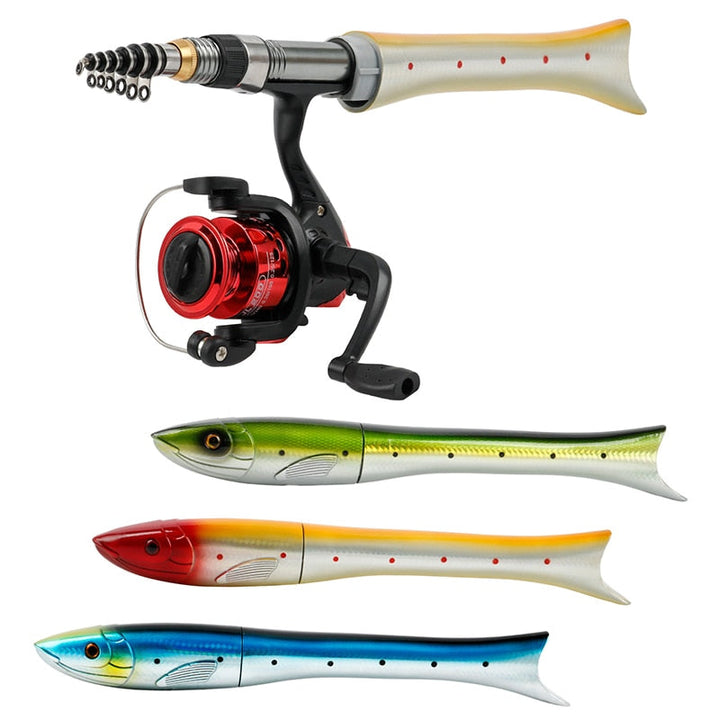 Kalsten | Mini Fish Shaped Collapsible Fishing Rod Pole
