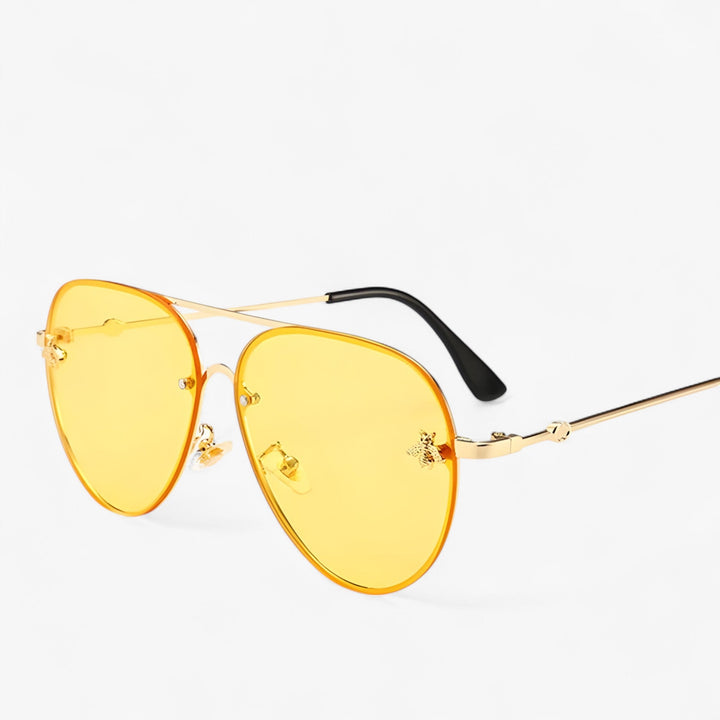Vintage Pilot Sunglasses with Bee Detail – Halcyon | Kalsten