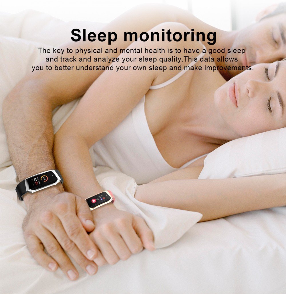 Kalsten | Fitband Smart Watch Waterproof Blood Pressure Oxygen Heart Rate Monitor Sport Bracelet