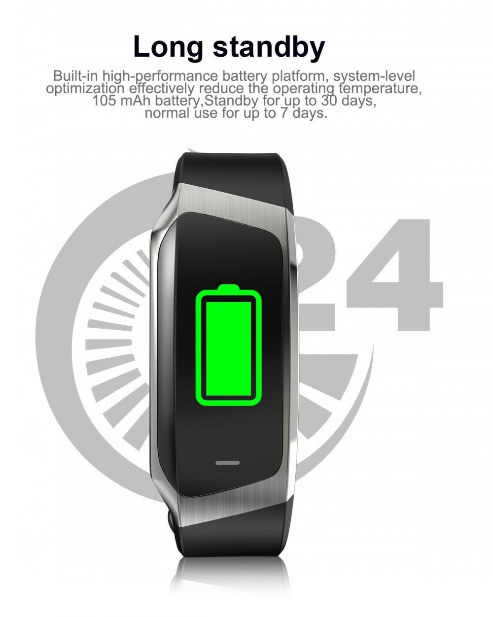 Kalsten | Fitband Smart Watch Waterproof Blood Pressure Oxygen Heart Rate Monitor Sport Bracelet