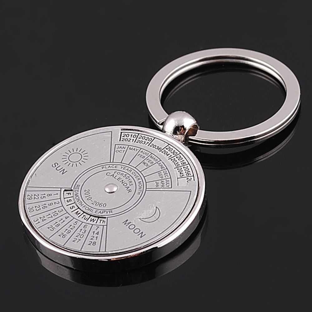 Creative Time Portal Mini Metal Calendar Keychain | Kalsten