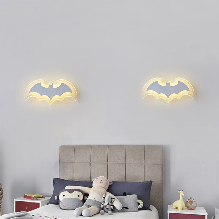 Creative Bat Acrylic Wall Lamp for Children's Room | Kalsten