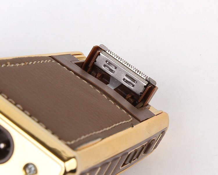 Skanto | Retro Leather Travel Electric Shaver