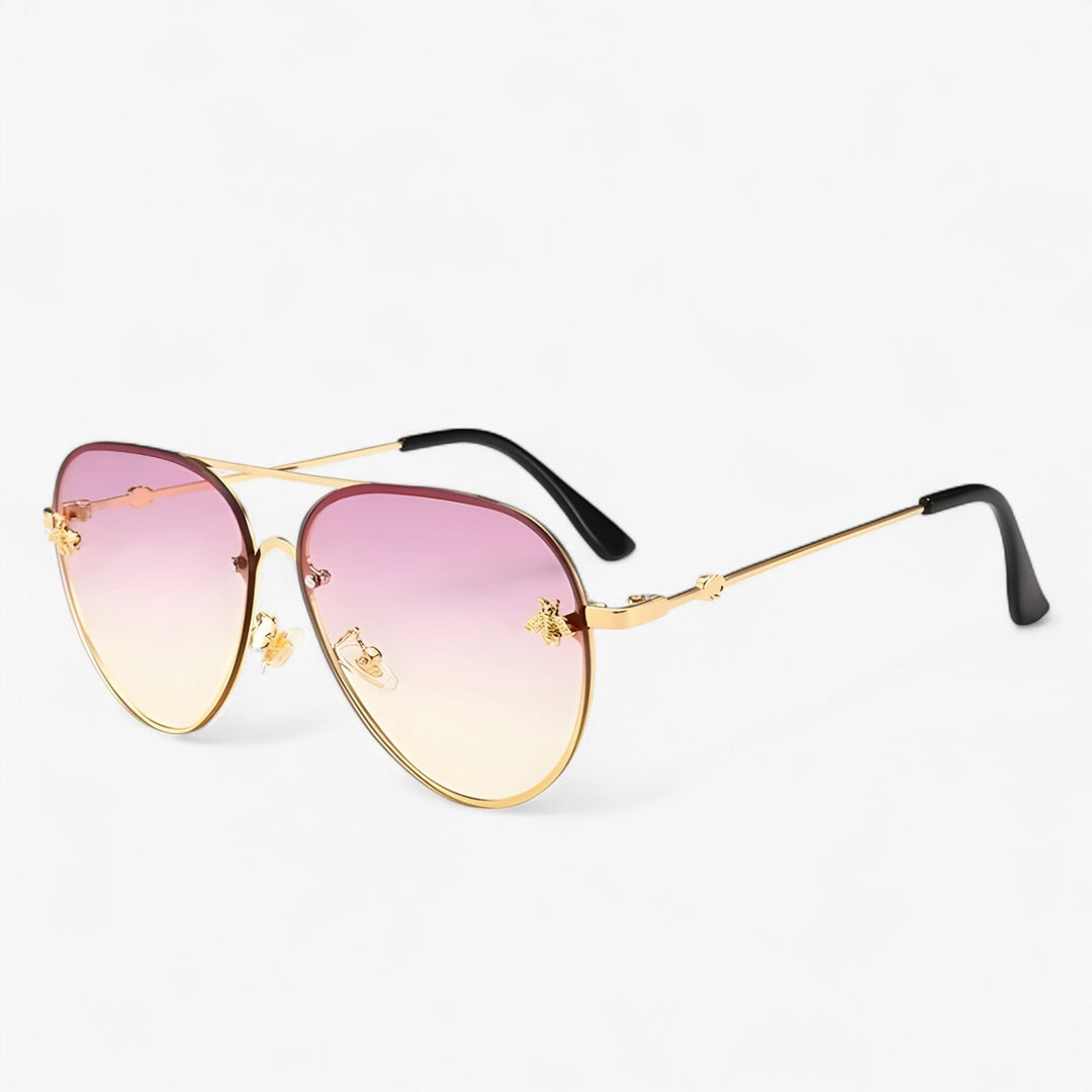 Vintage Pilot Sunglasses with Bee Detail – Halcyon | Kalsten