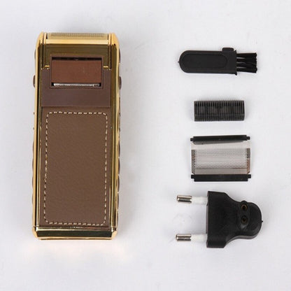 Skanto | Retro Leather Travel Electric Shaver