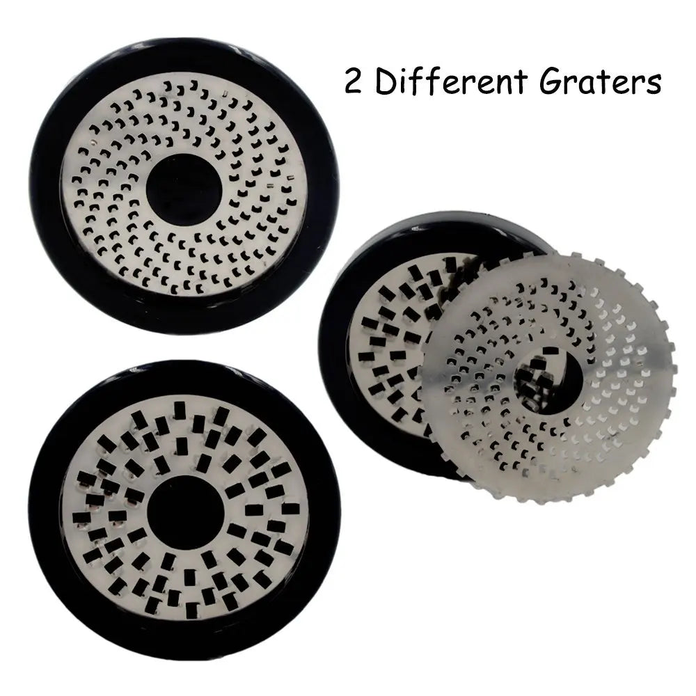Kalsten | Stainless Steel Cheese Grater GRATEVO DuoCut | Including 2 Cutting Inserts | Robust Cheese Slicer & Vegetable Grater