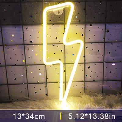 Led Lightning Neon Sign Wall Decor | Kalsten