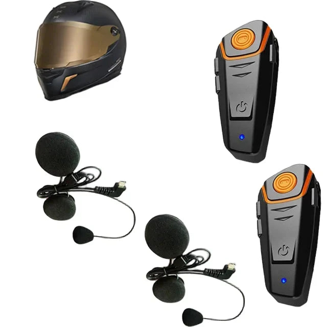 Kalsten | Waterproof Bluetooth Motorcycle Intercom with FM & 1000M Range – RoadLink