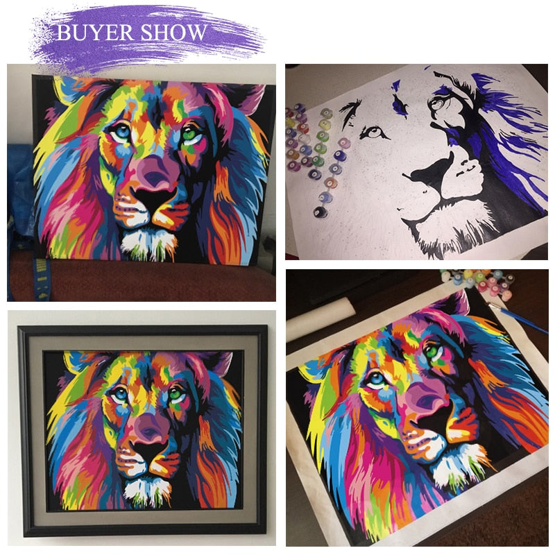 Animal portrait (Painting by numbers) Kalsten