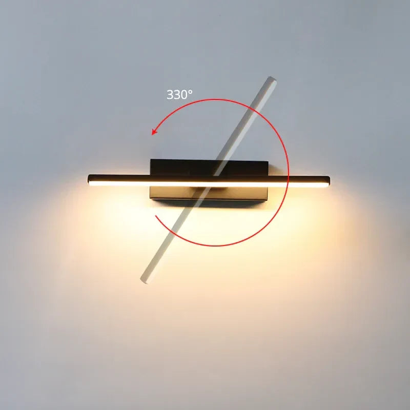 Kalsten | Modern rotating bedroom bedside wall lamp - Adjustable LED wall lamp socket