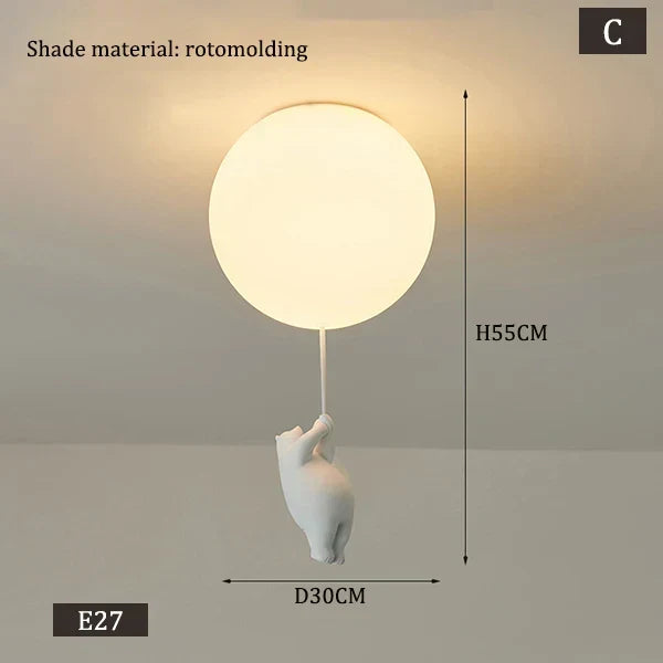 Hanging Bears Balloons Lamp | Kalsten