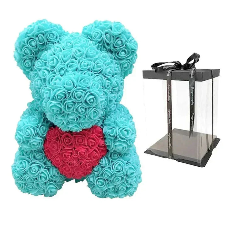 Kalsten | Rose Teddy Bear with Handmade Foam Roses – 40cm