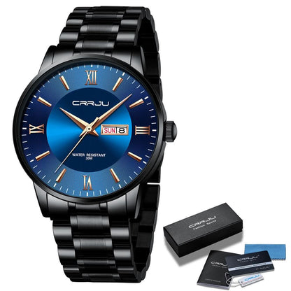 Skanto | Men's Stainless Steel Waterproof Sport Quartz Watch