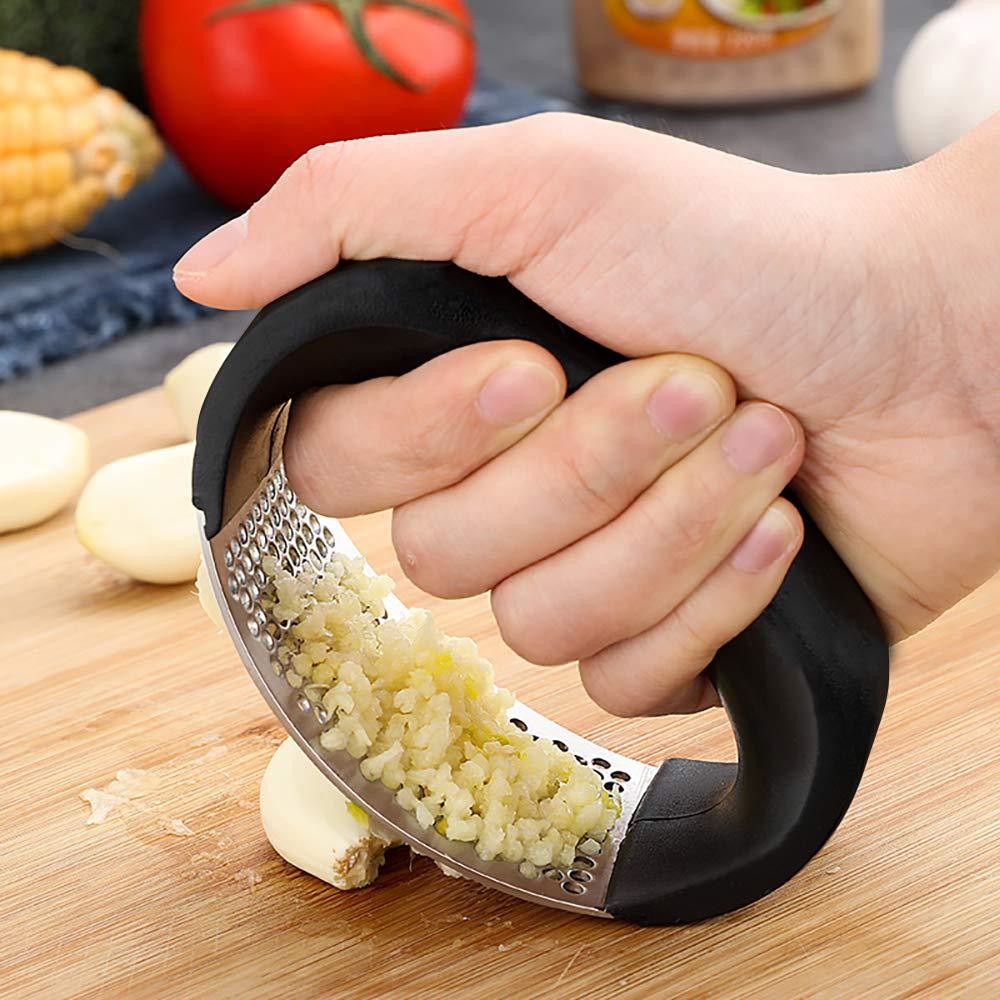 Stainless Steel Curves Garlic Press Kalsten